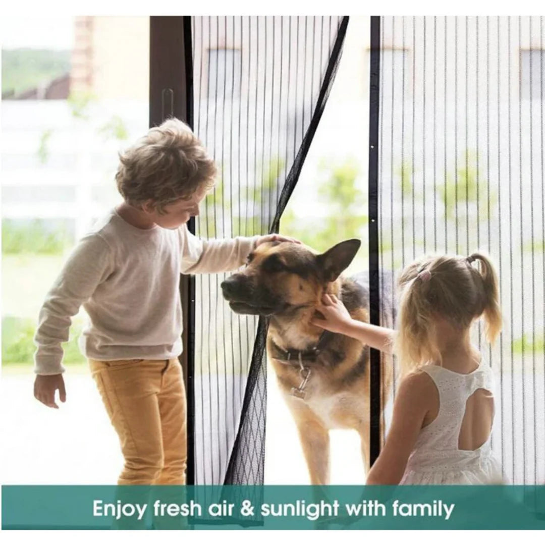 Magnetic Mesh Screen Door